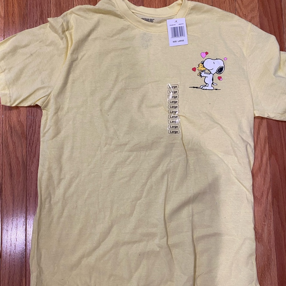 Peanuts Yellow Snoopy and Woodstock Tee